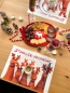 Preview: Tischset Elchweihnacht Stille Nacht Platzset Weihnachten abwaschbar, Limited Edition